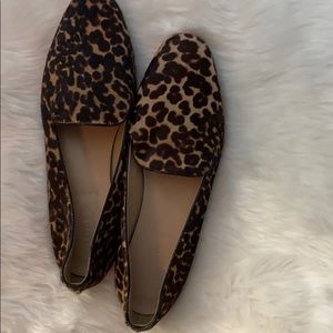 J Crew leopard flats